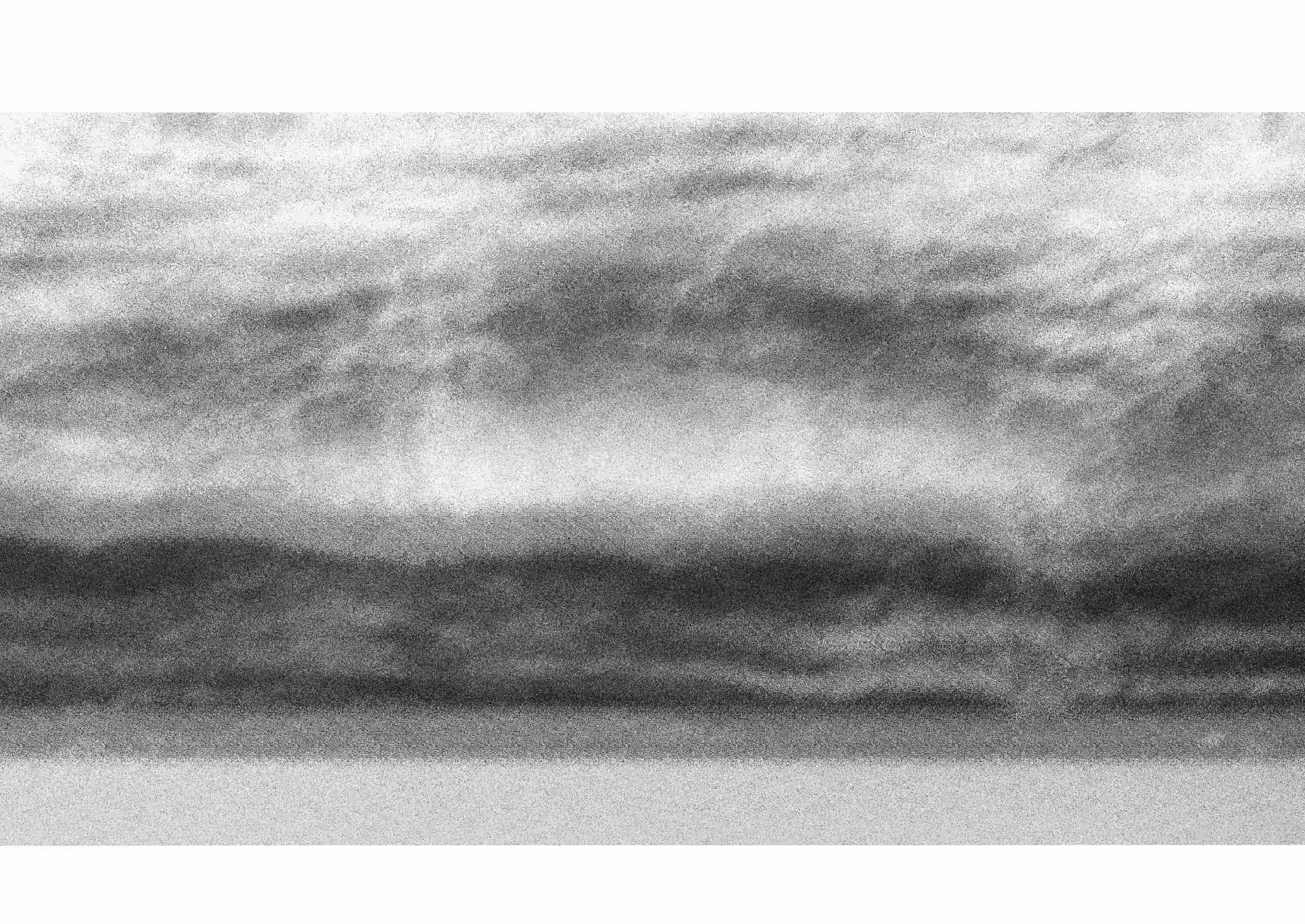 LCE : visuel de la revue. Photo texturée avec grain : vague en noir & blanc